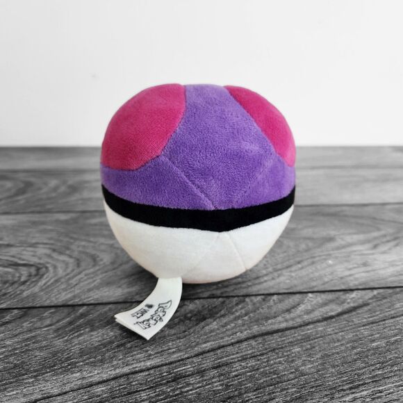 Pokemon Tomy Master Ball 4" Plush Stuffed Toy Pink / Purple - Picture 2 of 3